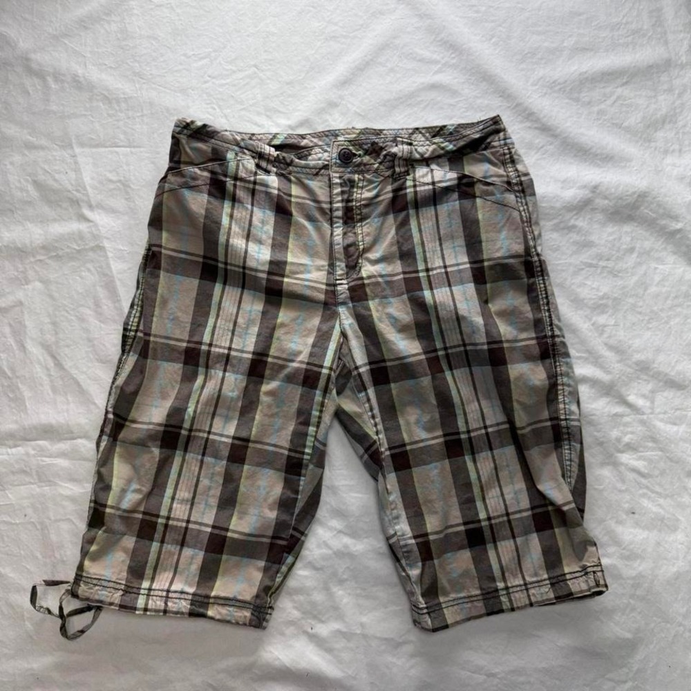 Brown Plaid Bermuda Short Women's Sz 6 Y2k 2000s Preppy Skater